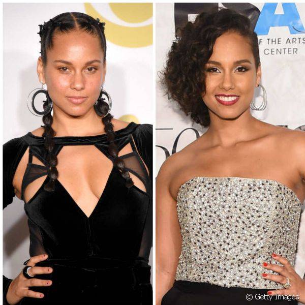 Ver Alicia Keys sem maquiagem não é tão difícil: a atriz adere ao movimento para se mostrar confiante de make ou sem (Foto: Instagram Getty Images)